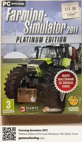 Farming Simulator 2011 Computer, Italy box front