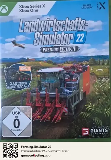 Farming Simulator 22 Xbox Series X, Germany box front