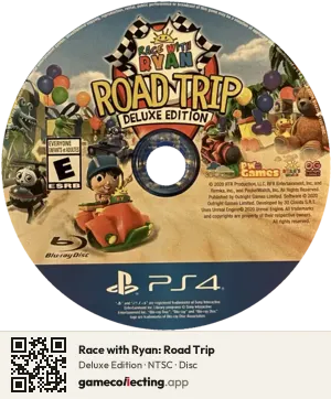 Race with Ryan: Road Trip PlayStation 4, NTSC disc