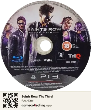 Saints Row: The Third PlayStation 3, PAL disc