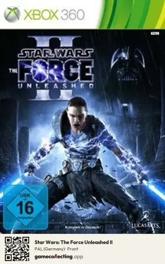 Star Wars: The Force Unleashed II Xbox 360, Germany box front