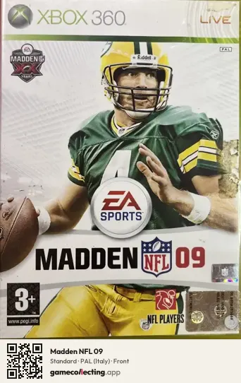 Madden NFL 09 Xbox 360, Italy box front