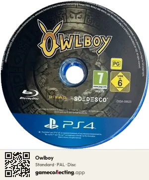 Owlboy PlayStation 4, PAL disc