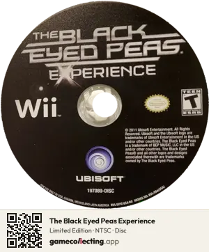 The Black Eyed Peas Experience Nintendo Wii, NTSC disc