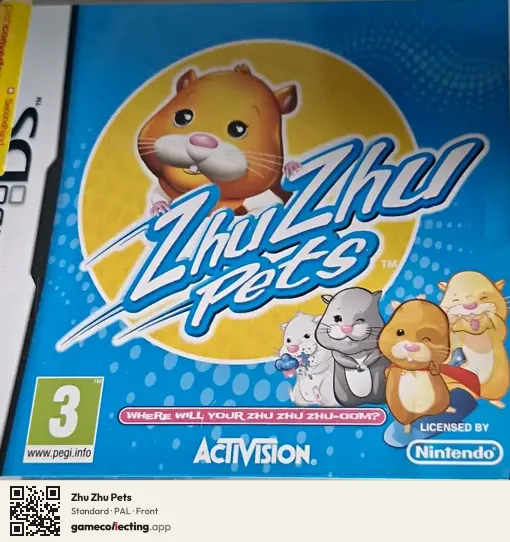 Zhu Zhu Pets Nintendo DS, PAL box front