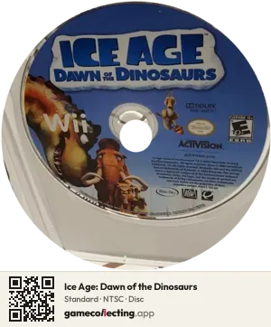 Ice Age: Dawn of the Dinosaurs Nintendo Wii, NTSC disc