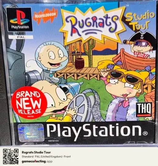 Rugrats Studio Tour PlayStation, United Kingdom box front
