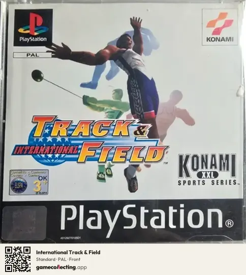 International Track & Field PlayStation, PAL box front
