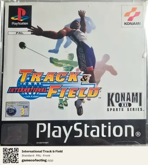 International Track & Field PlayStation, PAL box front