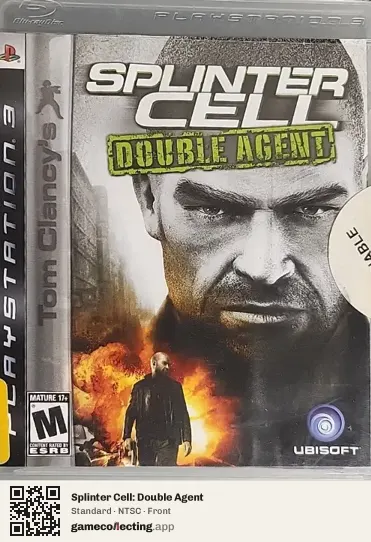 Splinter Cell: Double Agent PlayStation 3, NTSC box front