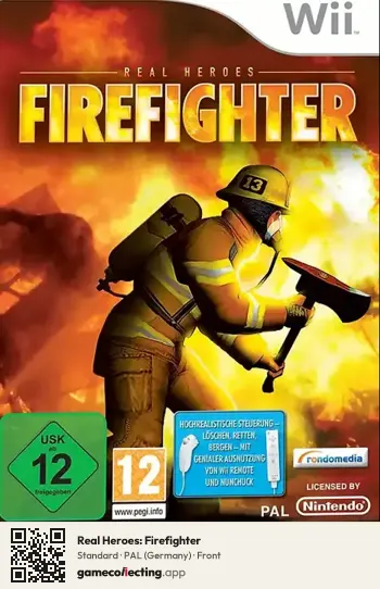 Real Heroes: Firefighter Nintendo Wii, Germany box front