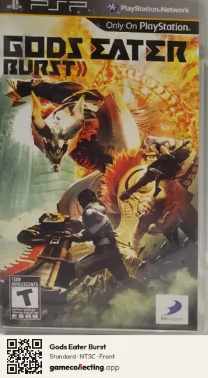 Gods Eater Burst PlayStation Portable, NTSC box front