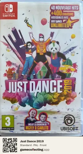Just Dance 2019 Nintendo Switch, PAL box front