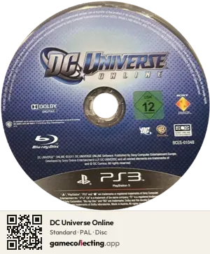 DC Universe Online PlayStation 3, PAL disc