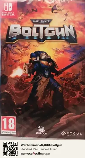 Warhammer 40,000: Boltgun Nintendo Switch, France box front