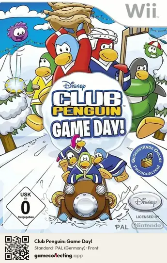 Club Penguin: Game Day! Nintendo Wii, Germany box front