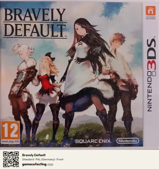 Bravely Default Nintendo 3DS, Germany box front
