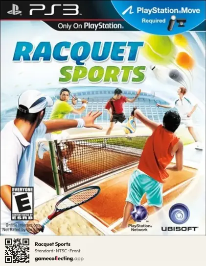 Racquet Sports PlayStation 3, NTSC box front