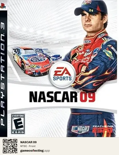 NASCAR 09 PlayStation 3, NTSC box front