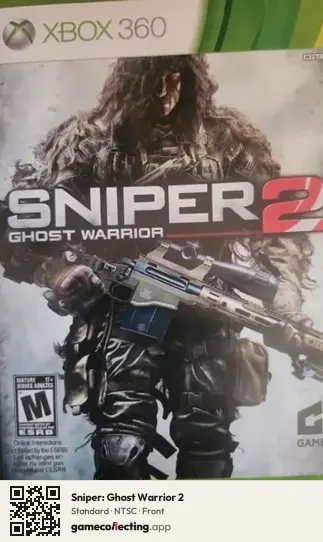 Sniper: Ghost Warrior 2 Xbox 360, NTSC box front