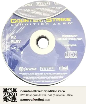 Counter-Strike: Condition Zero Computer, PAL disc