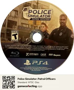 Police Simulator: Patrol Officers PlayStation 4, NTSC disc