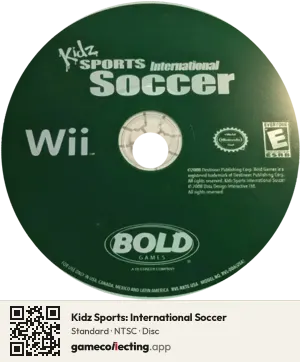 Kidz Sports: International Soccer Nintendo Wii, NTSC disc