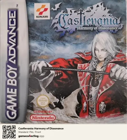 Castlevania: Harmony of Dissonance Game Boy Advance, PAL box front
