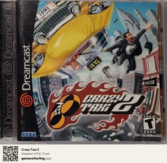 Crazy Taxi 2 Sega Dreamcast, NTSC box front