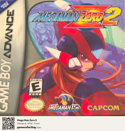 Mega Man Zero 2 Game Boy Advance, NTSC box front