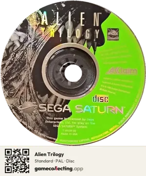 Alien Trilogy Sega Saturn, PAL disc