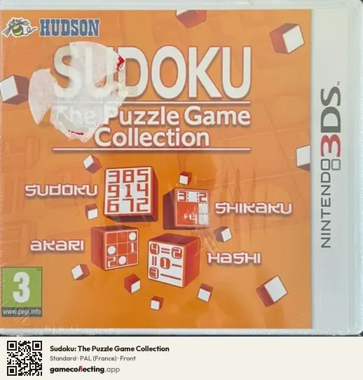 Sudoku: The Puzzle Game Collection Nintendo 3DS, France box front
