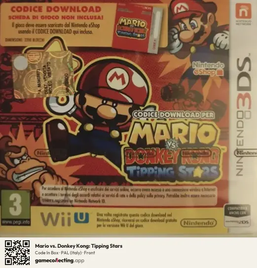 Mario vs. Donkey Kong: Tipping Stars Nintendo 3DS, Italy box front