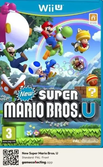 New Super Mario Bros. U Nintendo Wii U, PAL box front