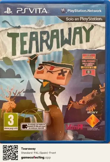 Tearaway PlayStation Vita, Spain box front