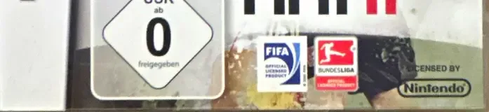 FIFA 11, the USK square on its front