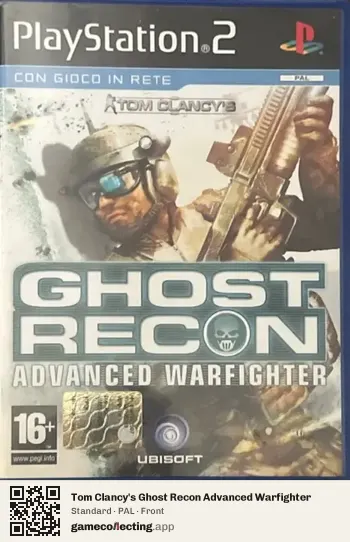 Tom Clancy's Ghost Recon Advanced Warfighter PlayStation 2, PAL box front