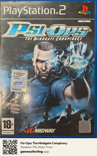 Psi-Ops: The Mindgate Conspiracy PlayStation 2, Italy box front