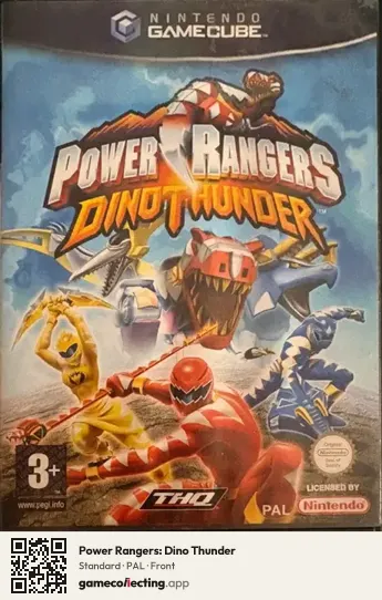 Power Rangers: Dino Thunder Nintendo GameCube, PAL box front