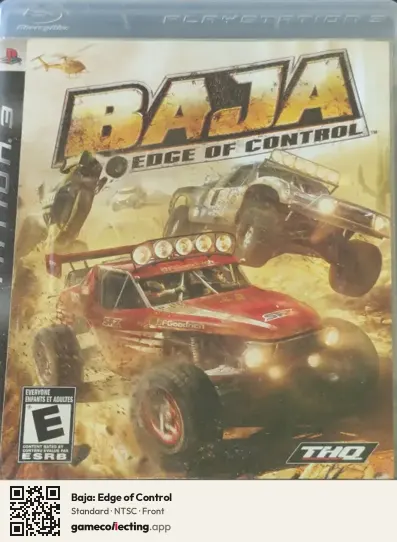 Baja: Edge of Control PlayStation 3, NTSC box front