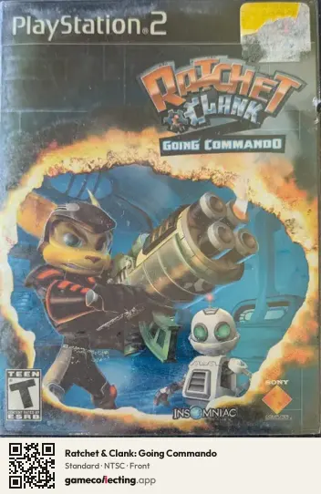 Ratchet & Clank: Going Commando PlayStation 2, NTSC box front