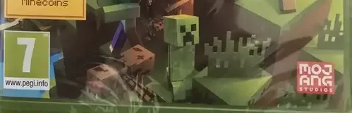 Minecraft, the PEGI square on its front