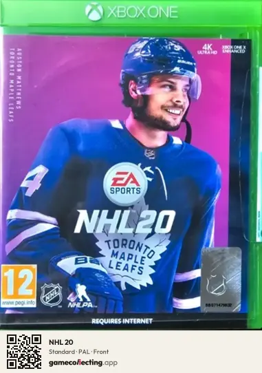 NHL 20 Xbox One, PAL box front