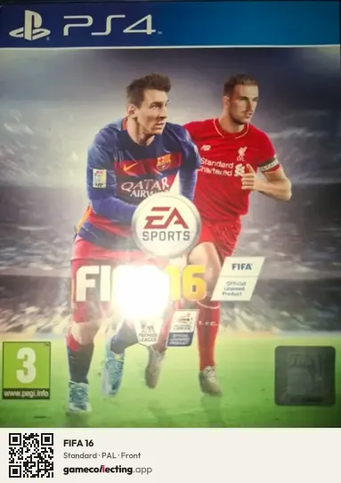FIFA 16 PlayStation 4, PAL box front