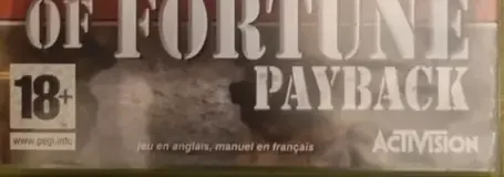 Soldier of Fortune: Payback, the PEGI square on its front