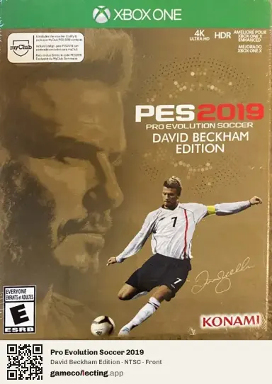 Pro Evolution Soccer 2019 Xbox One, NTSC box front