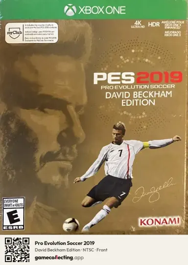 Pro Evolution Soccer 2019 Xbox One, NTSC box front