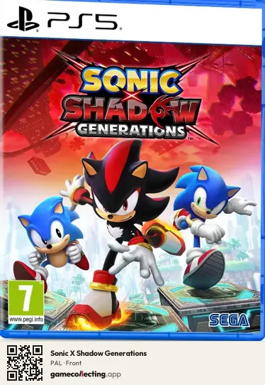 Sonic X Shadow Generations PlayStation 5, PAL box front