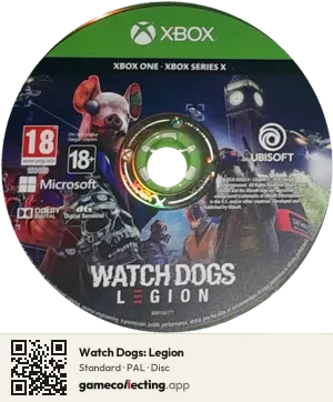 Watch Dogs: Legion Xbox One, PAL disc