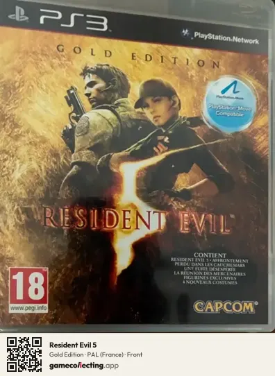 Resident Evil 5 PlayStation 3, France box front